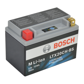 Bosch MC litiumbatteri LTX20CH-BS 12volt 6aH +pol till vänster